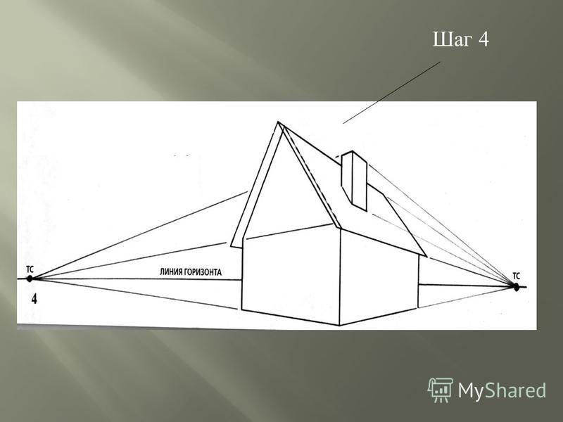 Рисунок дома в проекции