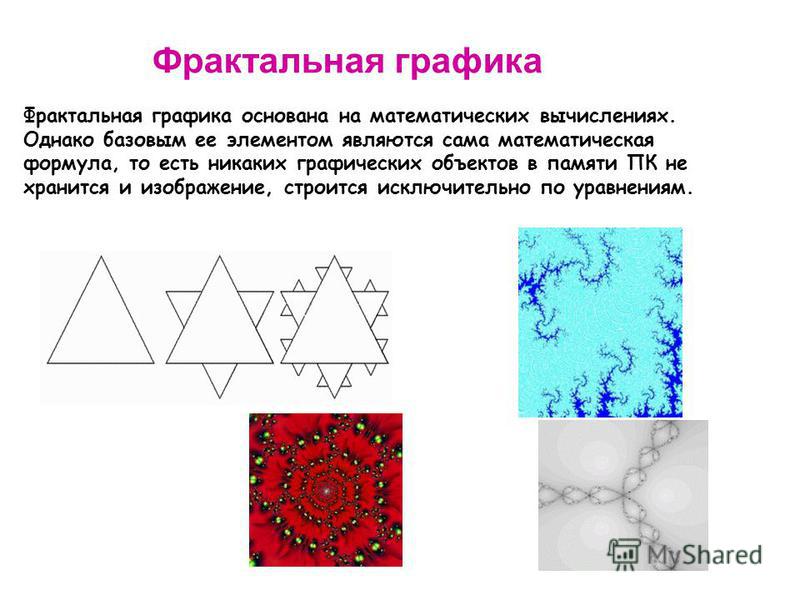 Форматы фрактального изображения