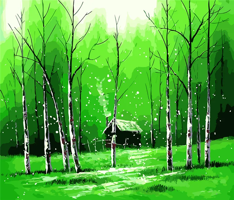 Рисунки с лесом