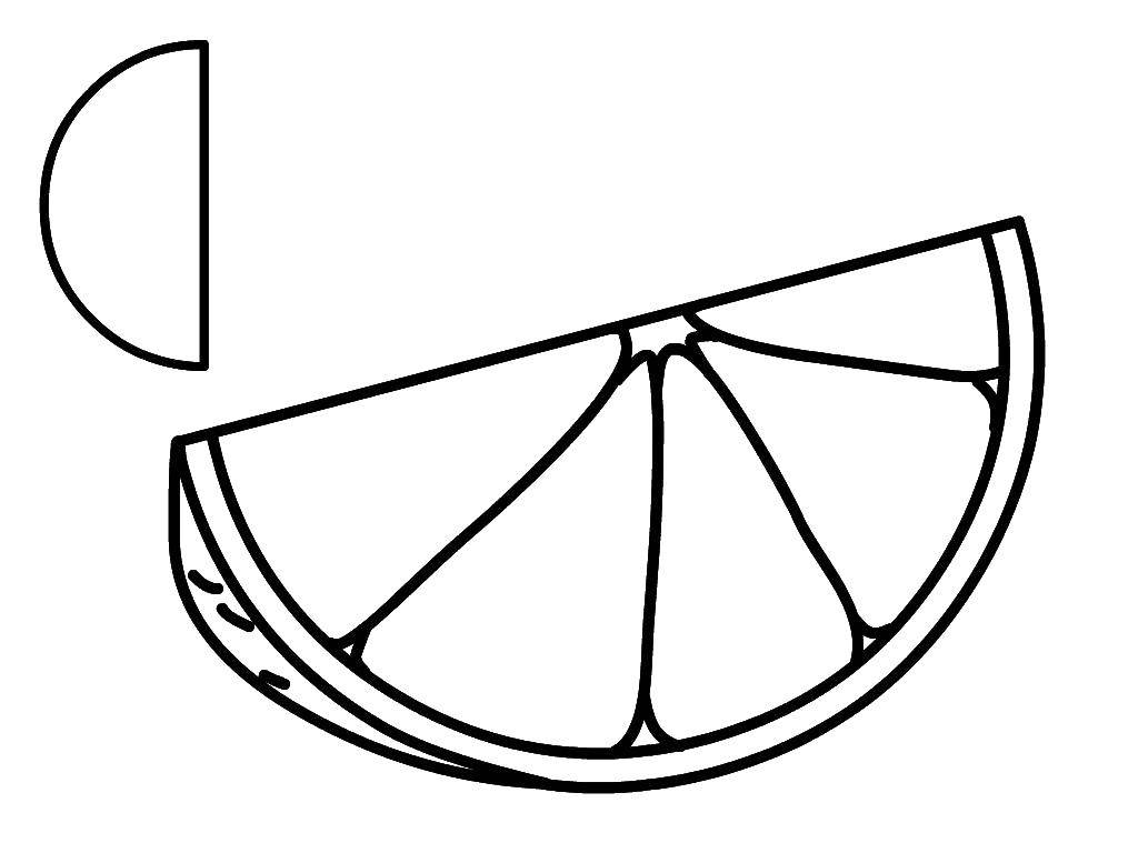 Как нарисовать дольки лимона