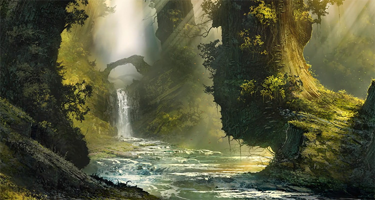 Forest environment from Digital Painting Studio