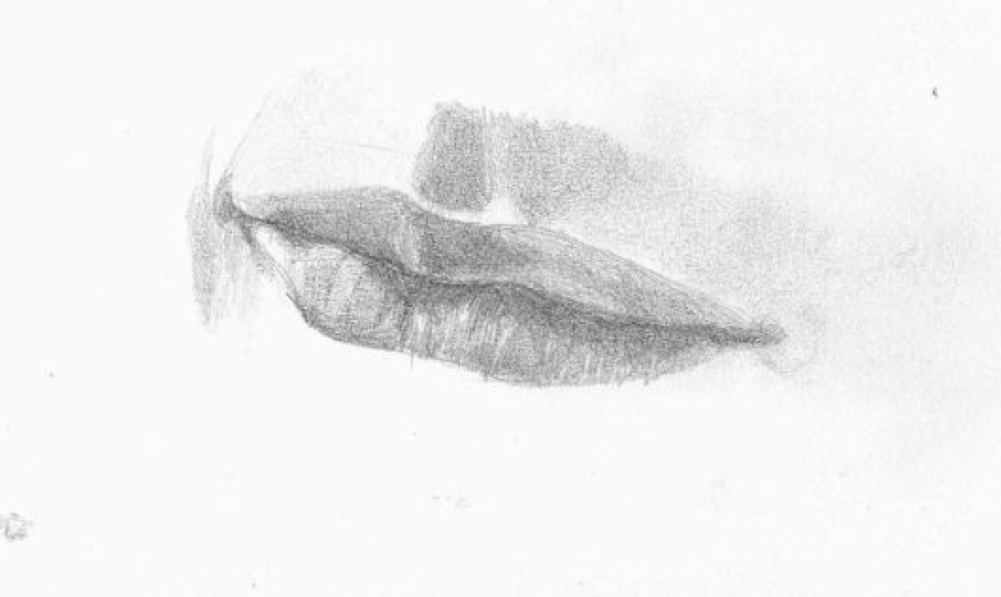 Старческие губы рисунок карандашом