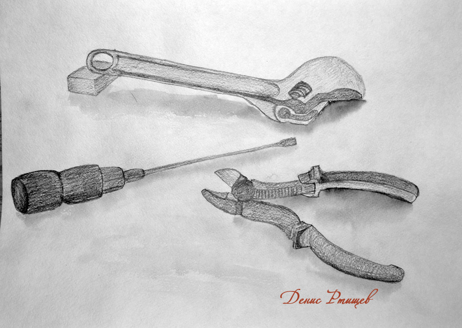 Drawing tool. Инструменты строительные набросок. Рисование строительные инструменты. Наброски карандашом предметы. Зарисовки предметов быта.