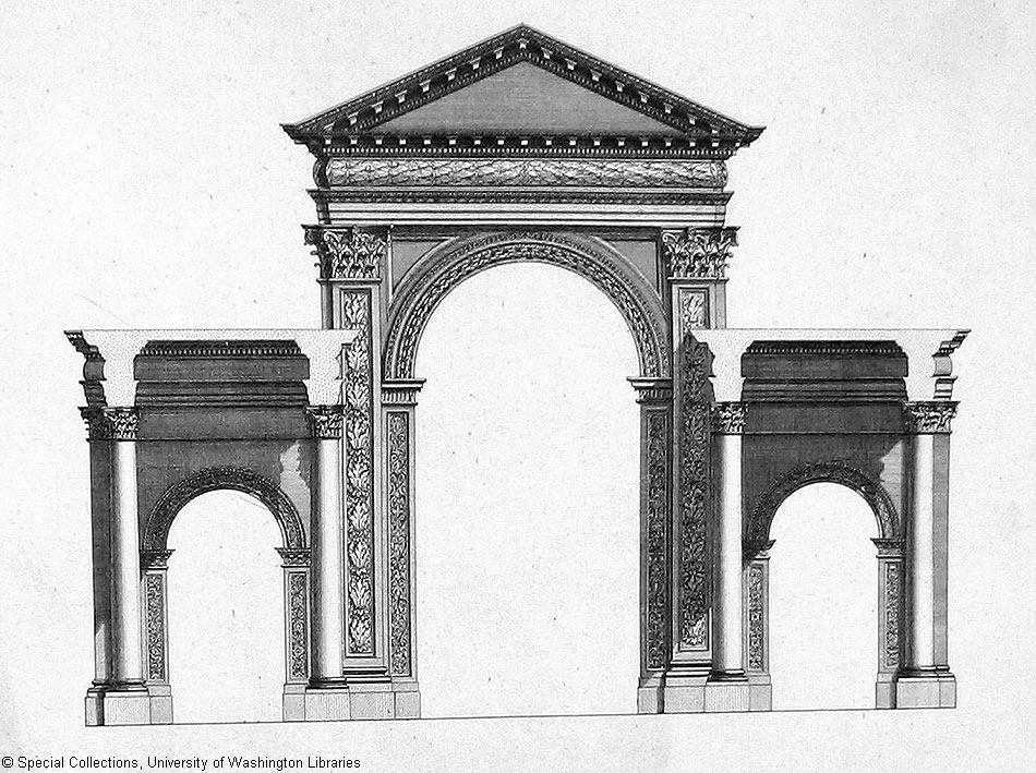 Триумфальная арка чертеж