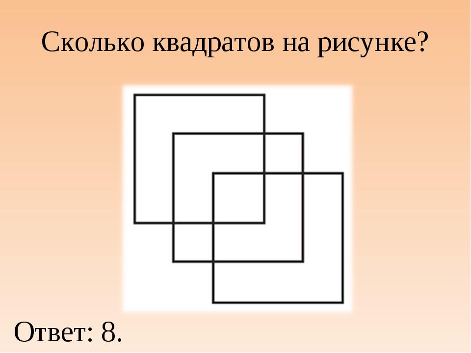 Найти сколько квадратов на картинке