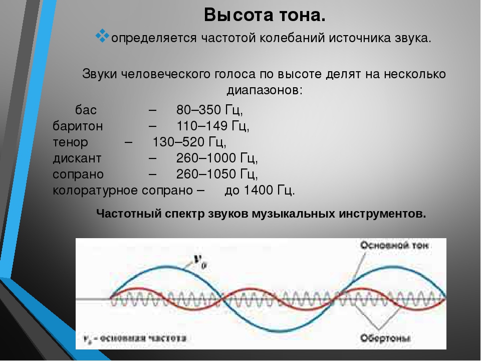 Сила звука частоты. Высота тона. Высота тона определяется частотой колебаний. Высота тона звука физика. Высота звука частота колебаний.