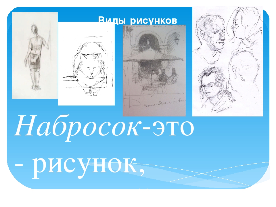 Рисунок основы виды. Основы рисунка презентация. Вид рисунка набросок. Набросок это в изо. Эскиз это определение.