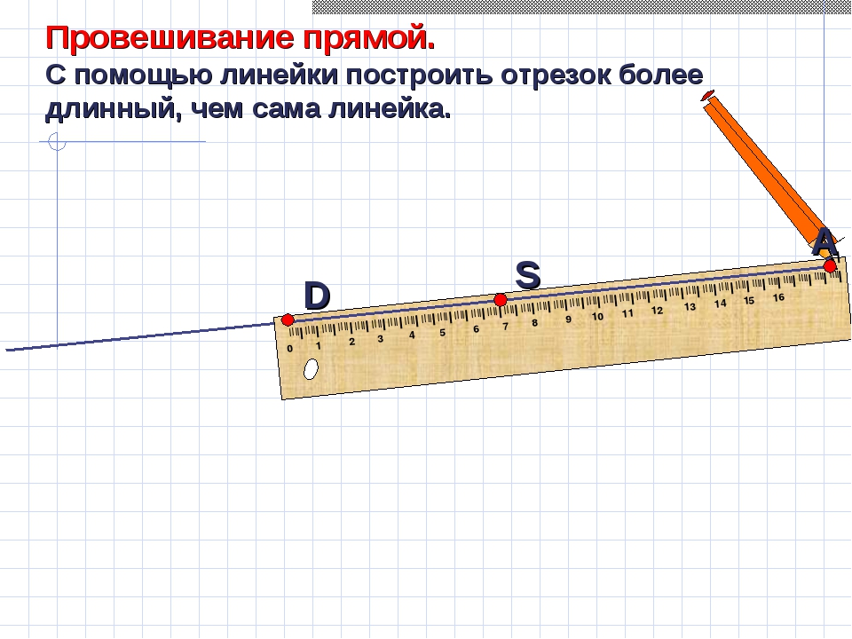 Рисунок с помощью линейки