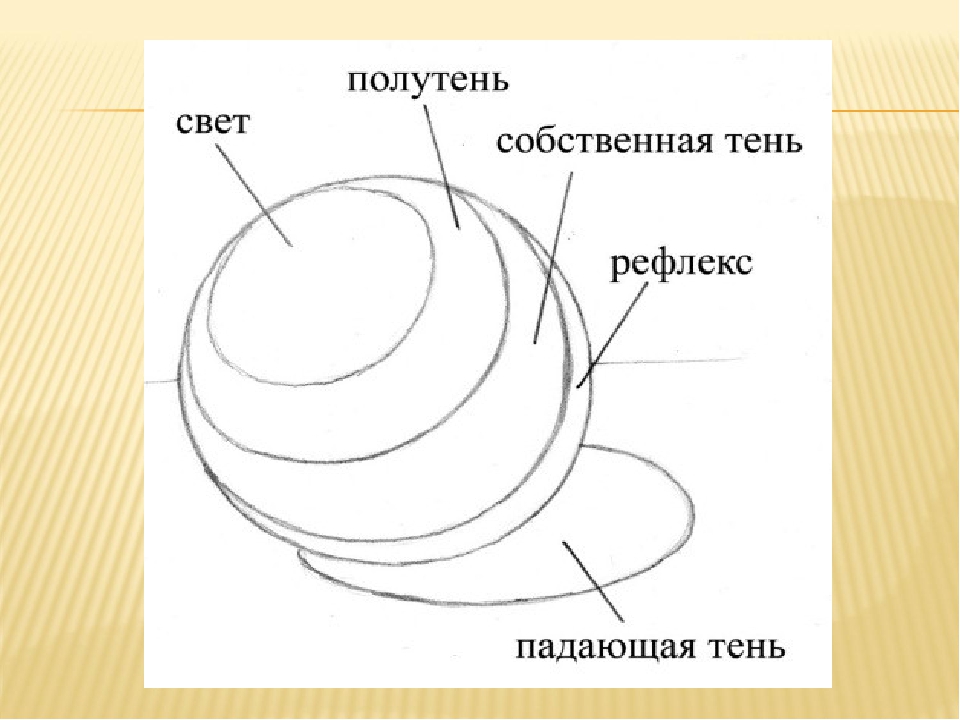 Как рисовать свет и тень