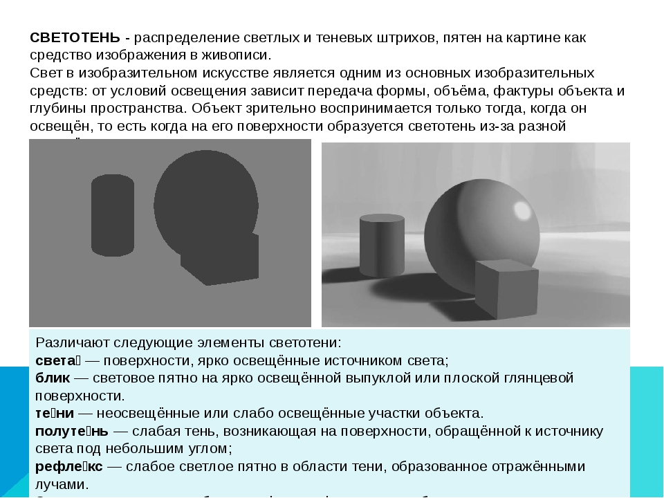 Свет и тень 6 класс. Элементы светотени. Светотень это в изобразительном искусстве. Распределение светотени. Тени предметов.