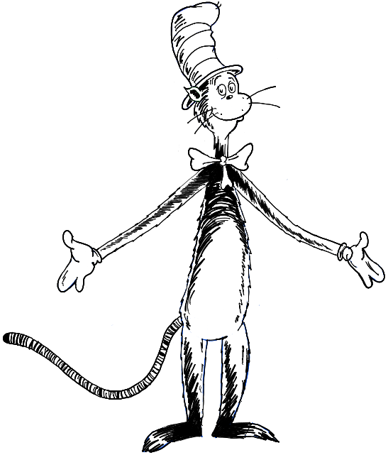 How to Draw The Cat in the Hat by Dr. Seuss in Simple Steps