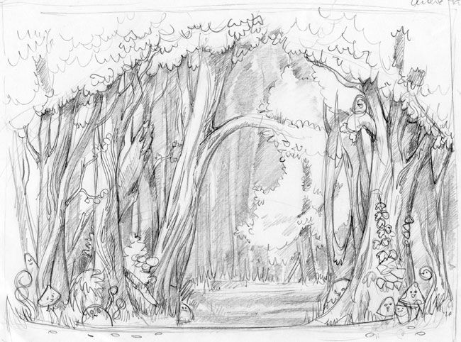 Как нарисовать лесного человека