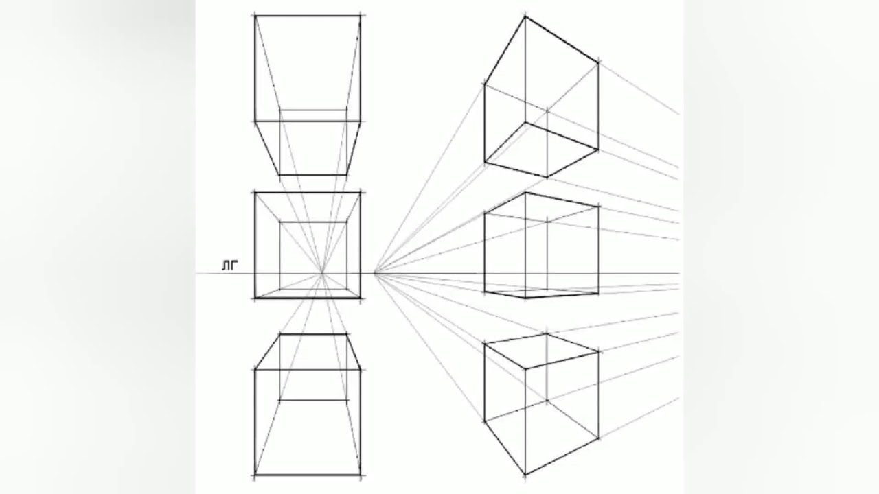 Как рисовать кубы в перспективе