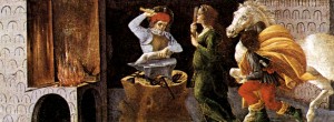 Sandro Botticelli, Miracle of St. Eligius 1490-92 Tempera on panel, 21 x 269 Galleria degli Uffizi, Florence