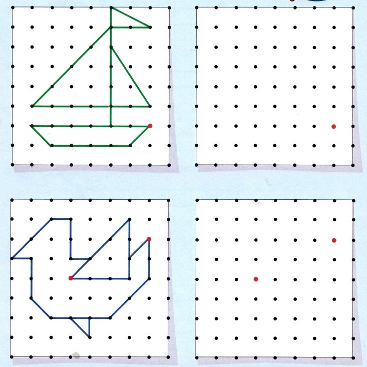Повтори рисунок по точкам для детей 6 7 лет распечатать