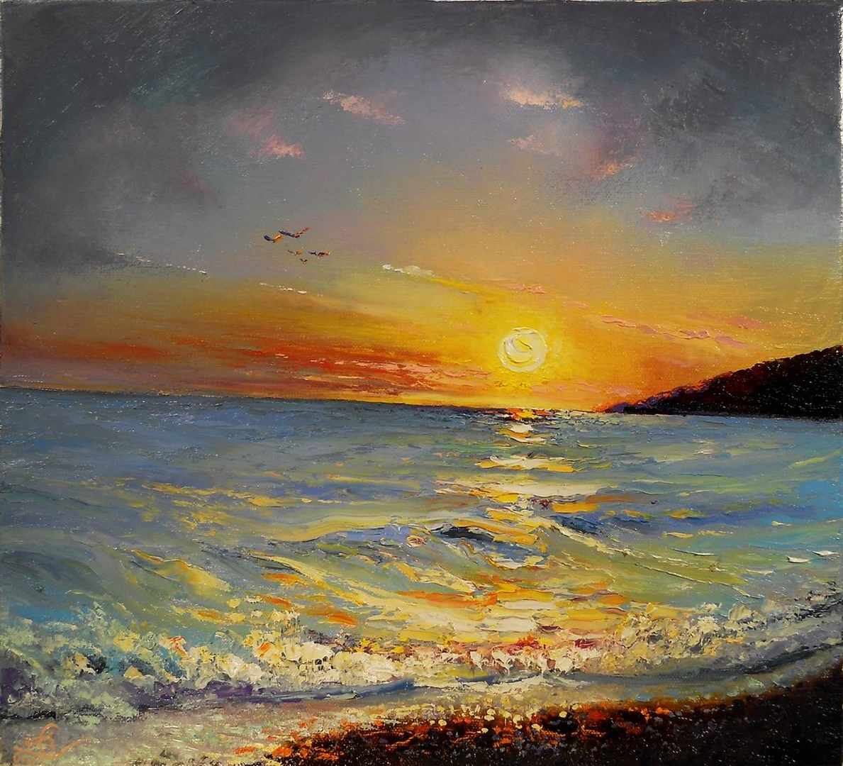 Картина мастихин море солнце