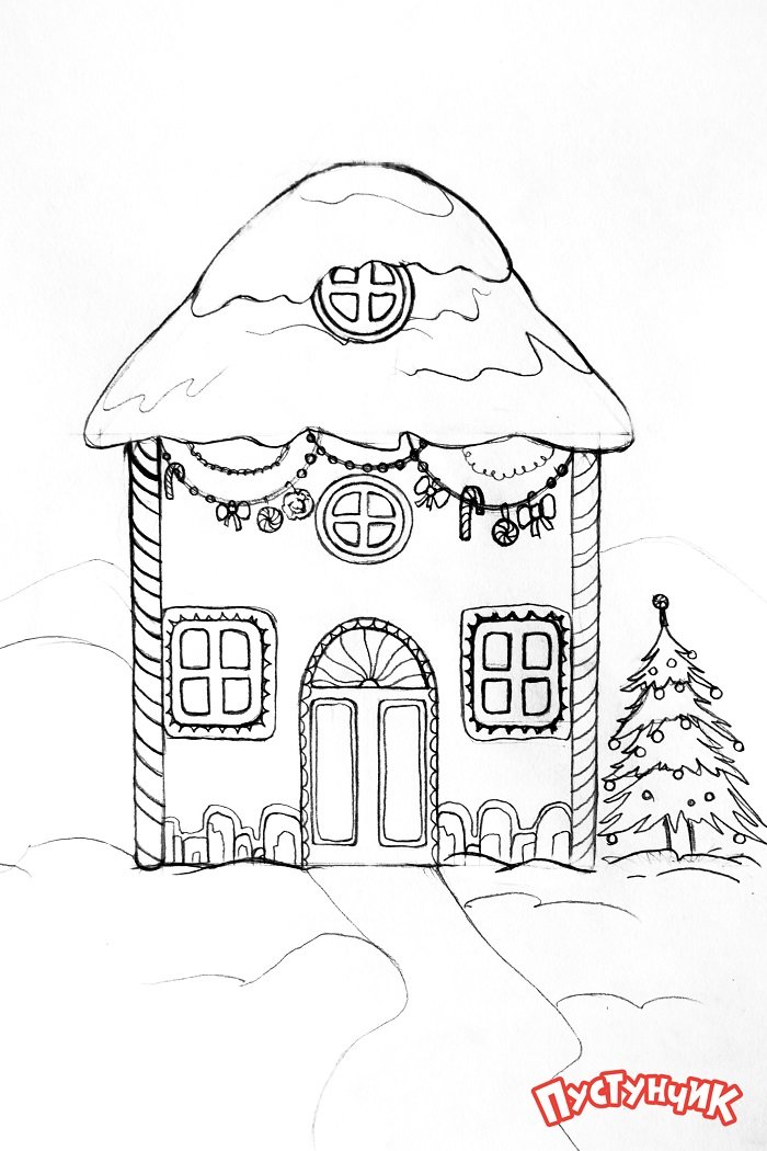 Як намалювати казковий будинок - фото 10