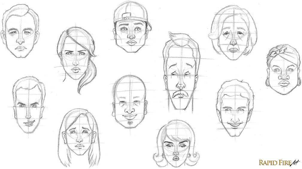 Experiment on How to Draw Faces