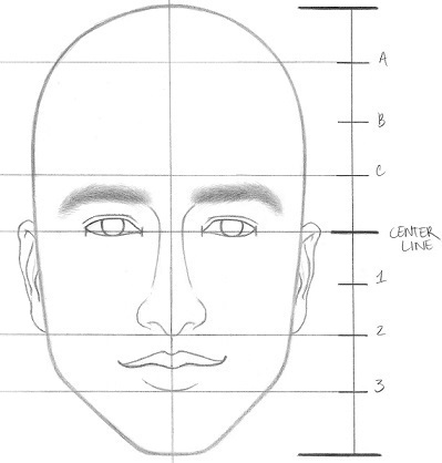 How to draw a face with ears Step 7