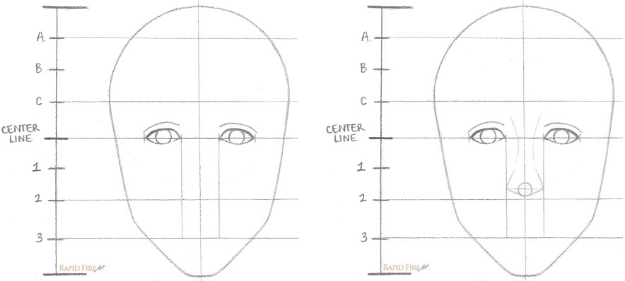 How to Draw a Female Face Step 4