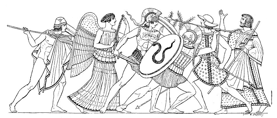 Рисунок по истории древняя греция. Илиада древняя Греция. Миф о Троянской войне рисунок.