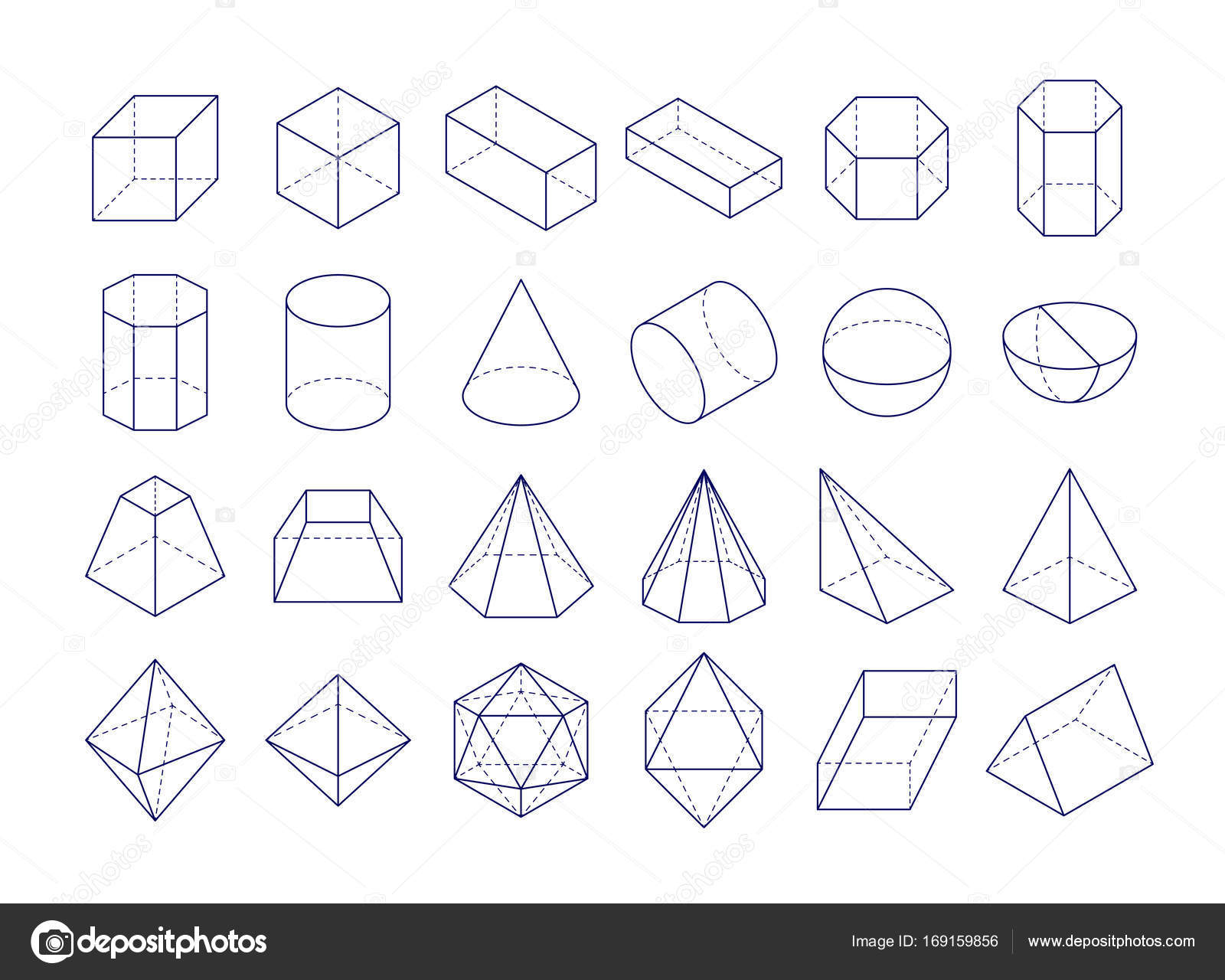 Простые объемные геометрические фигуры