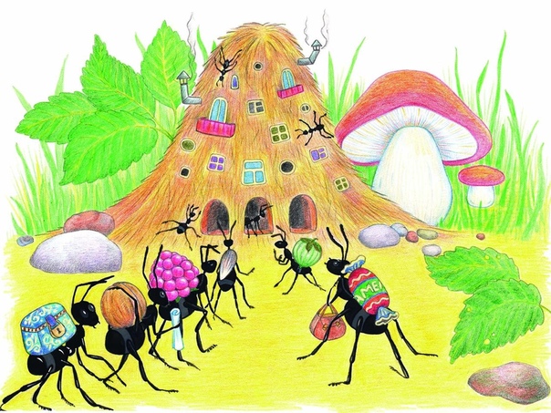 Картинка муравей для детей в детском саду
