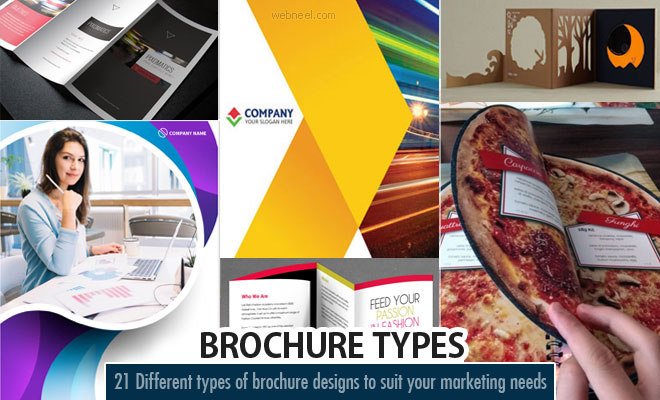21 Different Types of Brochure Designs to suit your marketing needs
