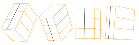 Draw the head in perspective by simplifying it to box form